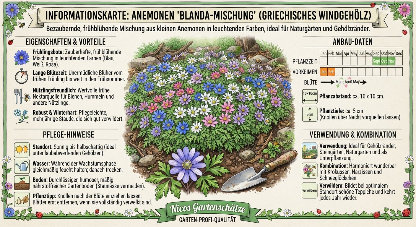 Anemone blanda Mischung (25 Stück)
