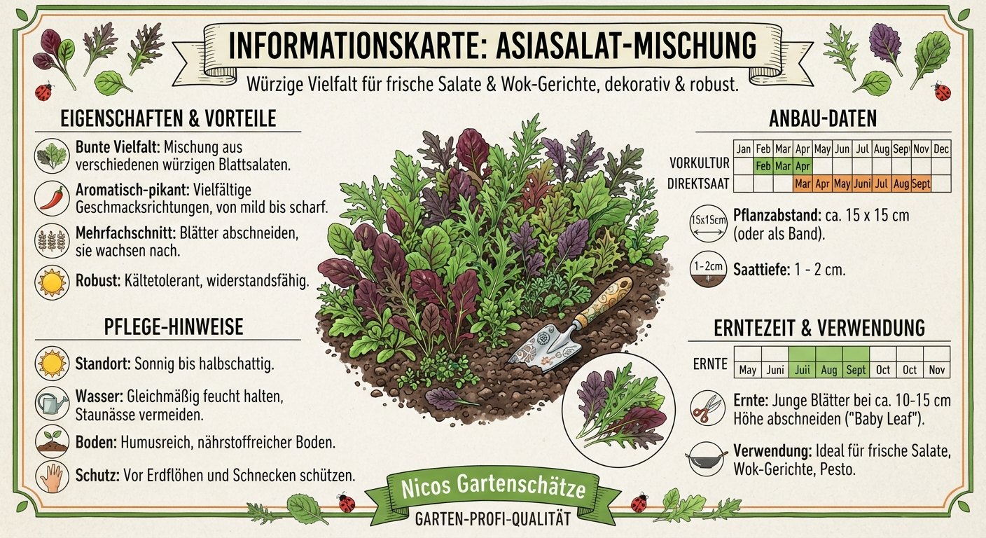 Asia Salat Mischung