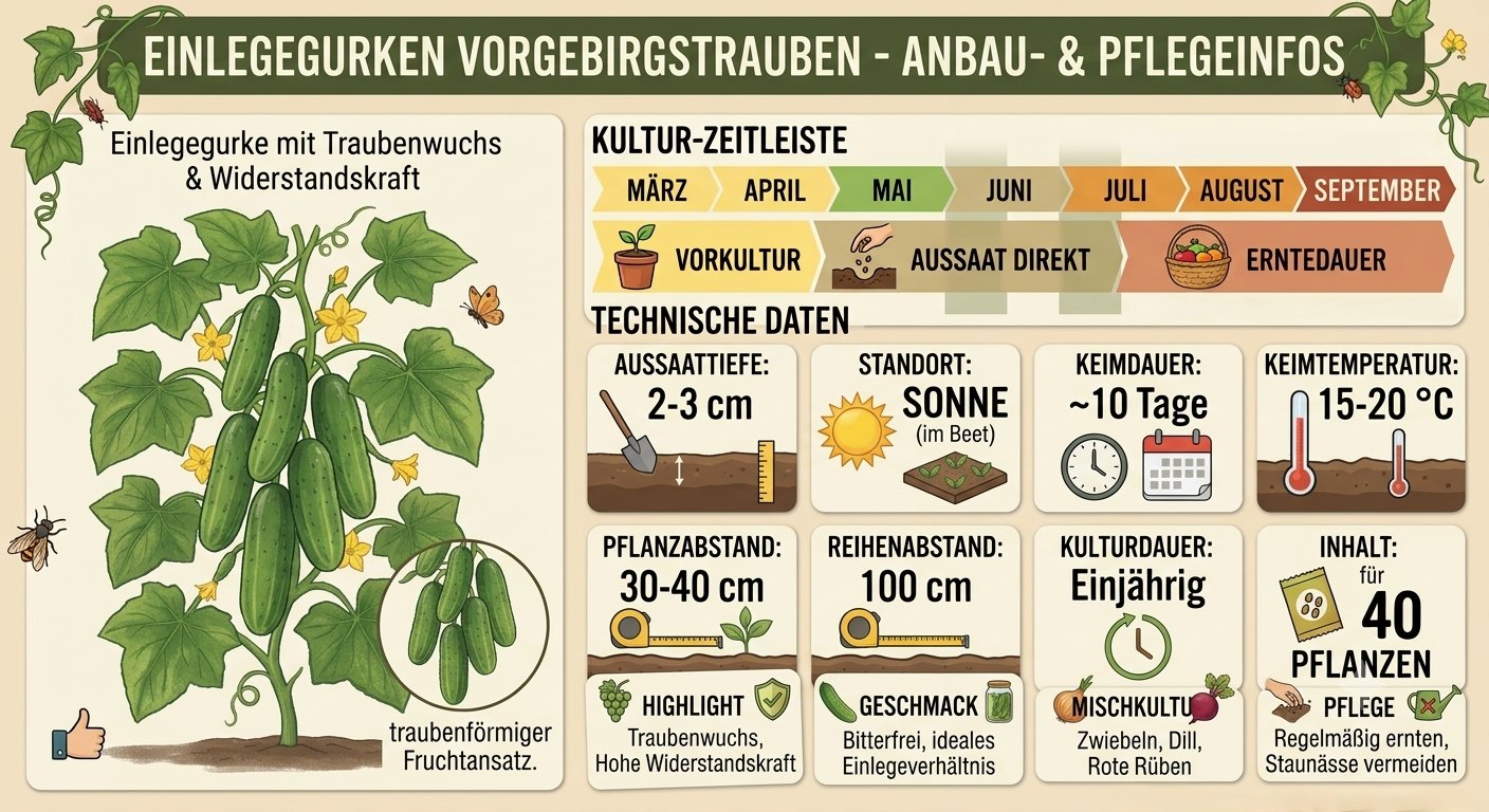 Essiggurke Vorgebirgstraube