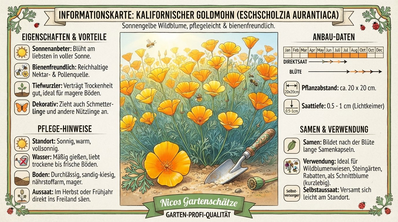 Kalifornischer Goldmohn Orange