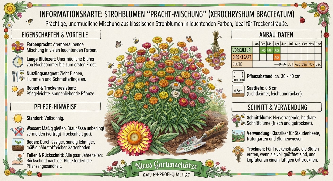 Strohblumen Prachtmischung