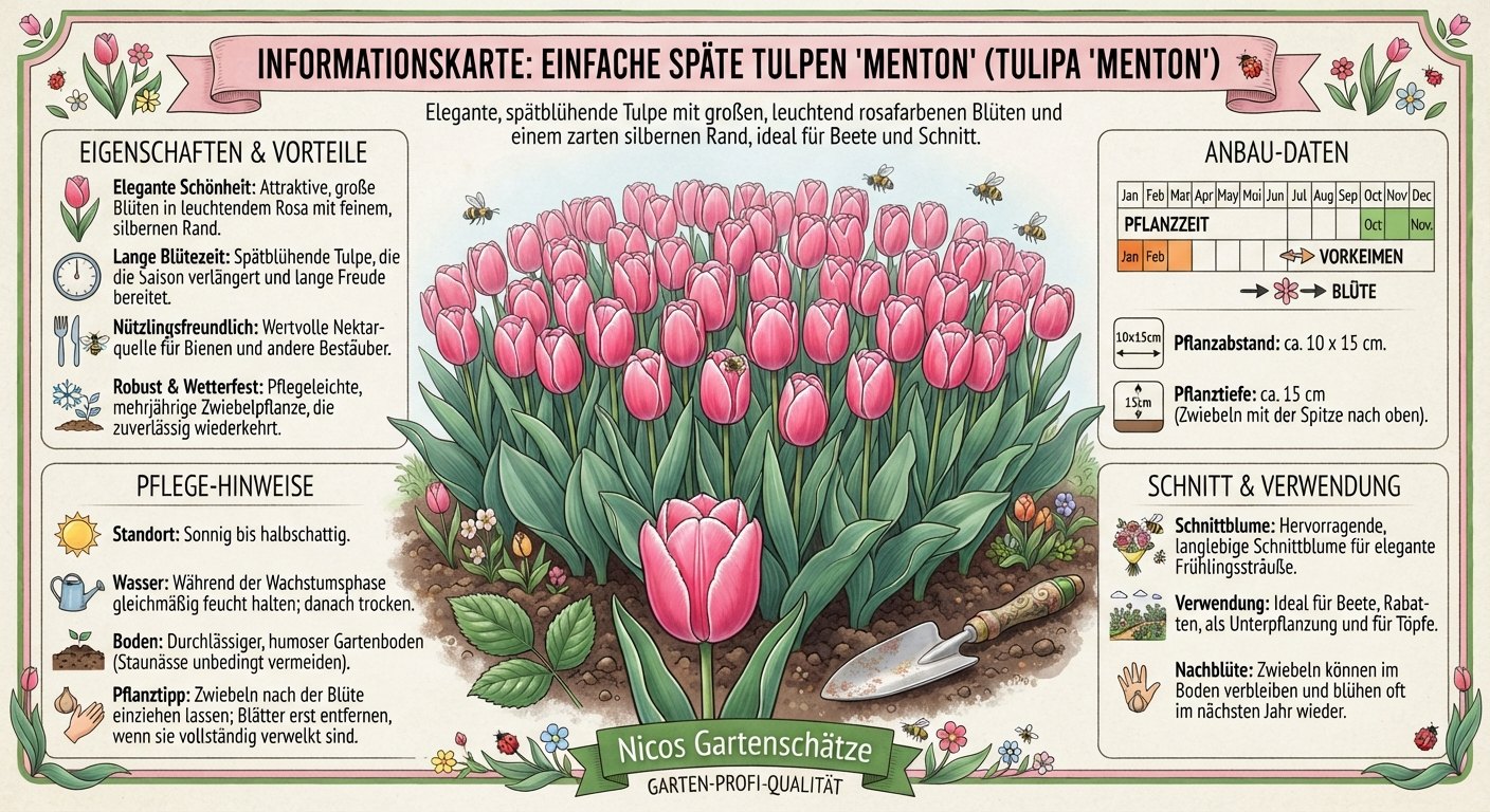 Späte Tulpe Menton (10 Stück)