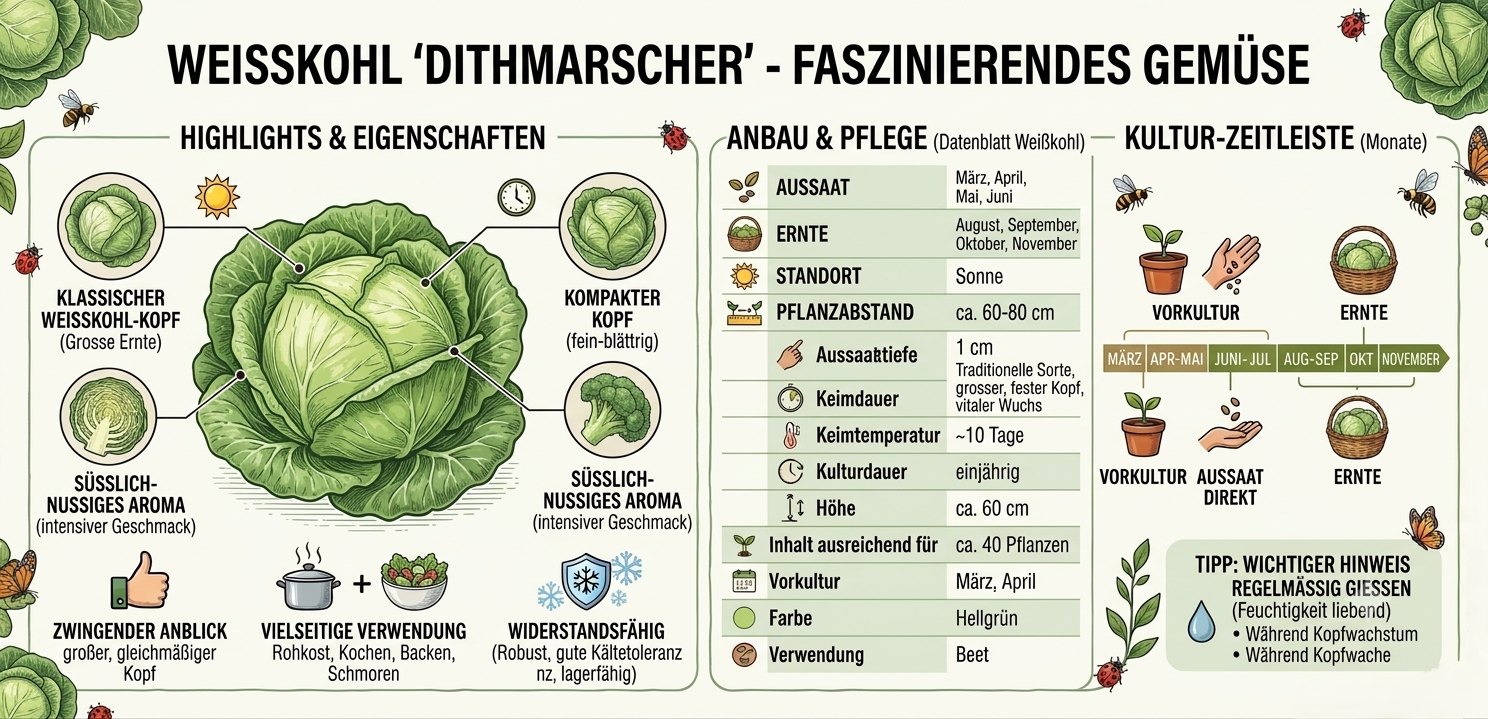 Weißkohl Dithmarscher