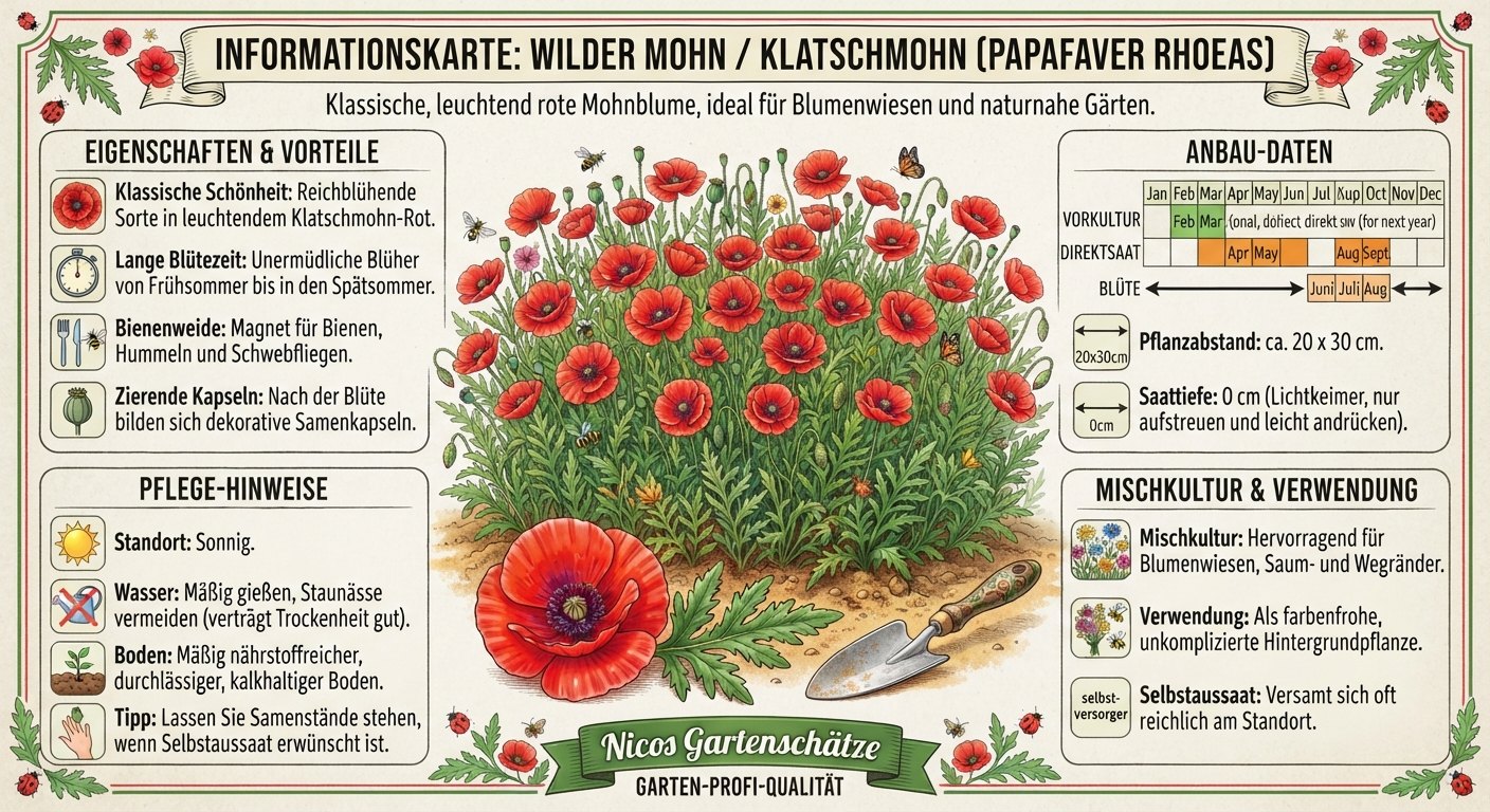 Wilder Mohn Klatschmohn